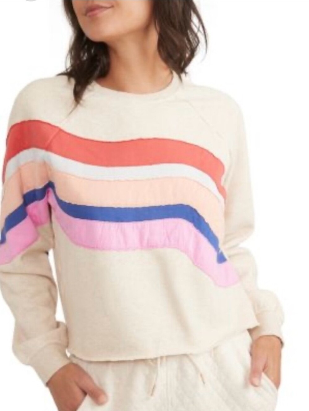 Marine Layer Archive Summit Wave Stripe Sweatshirt